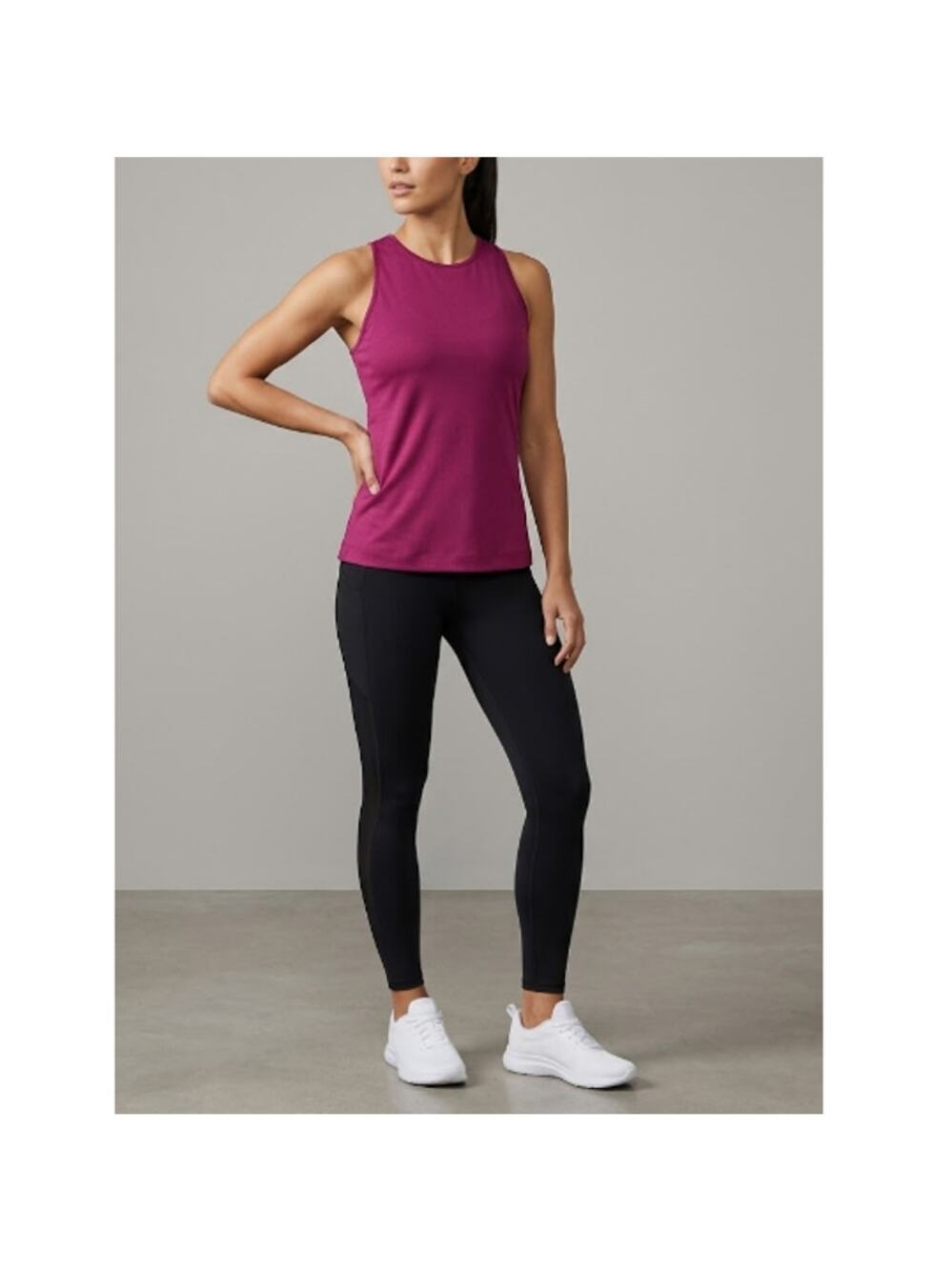 Wolford Women's Mineral Red Sleeveless The Workout Top Size XS